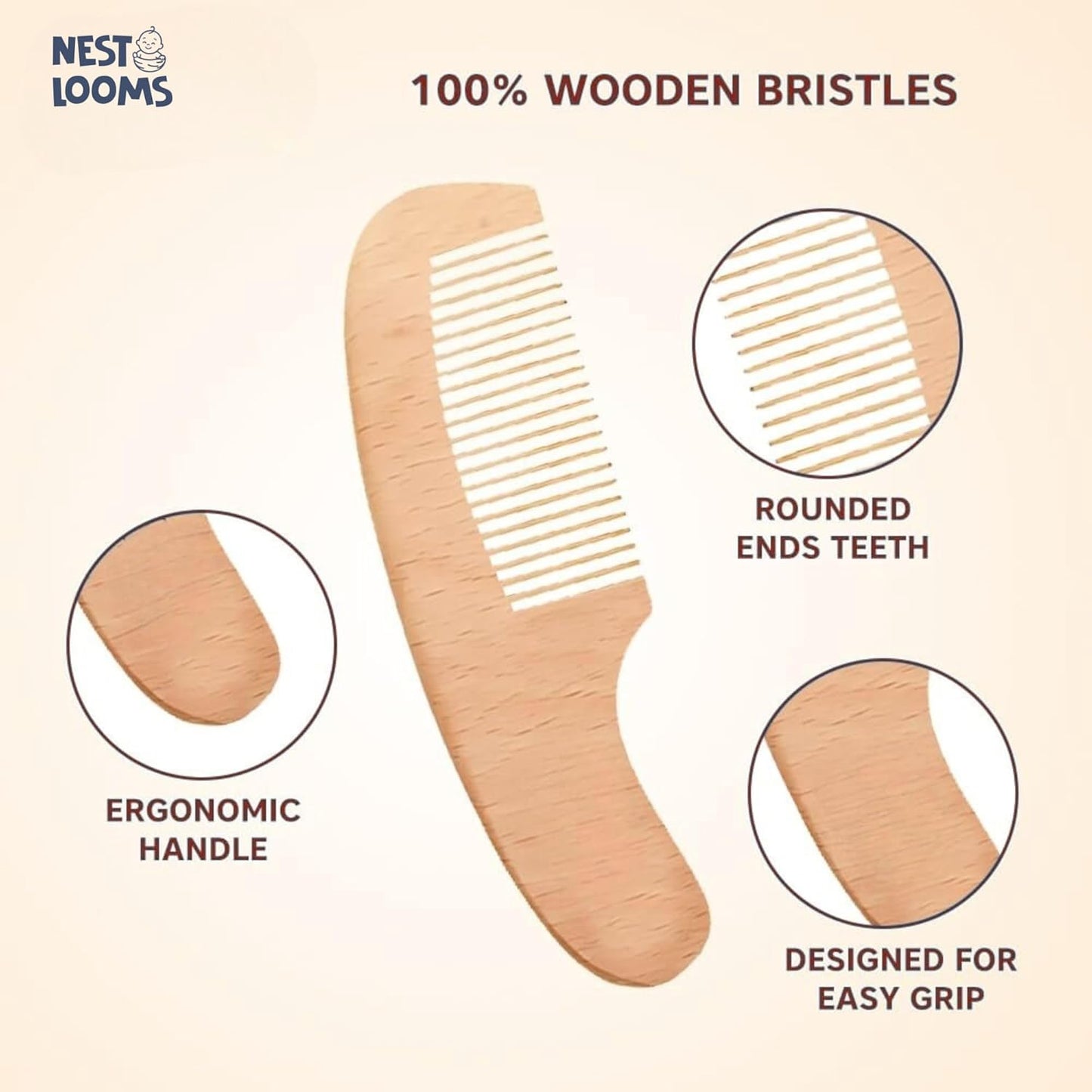 Wooden Brush & Comb Set