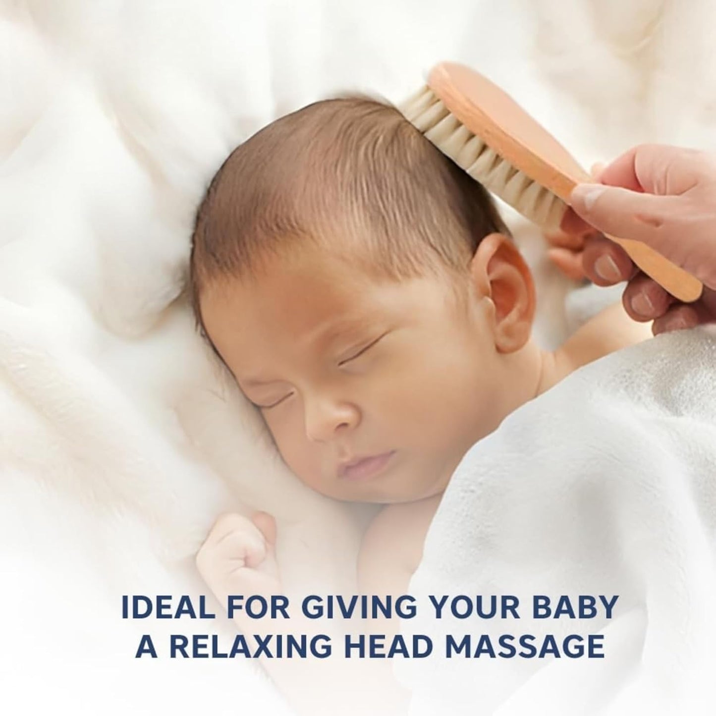 Baby Wooden Hair Brush (goat bristle)