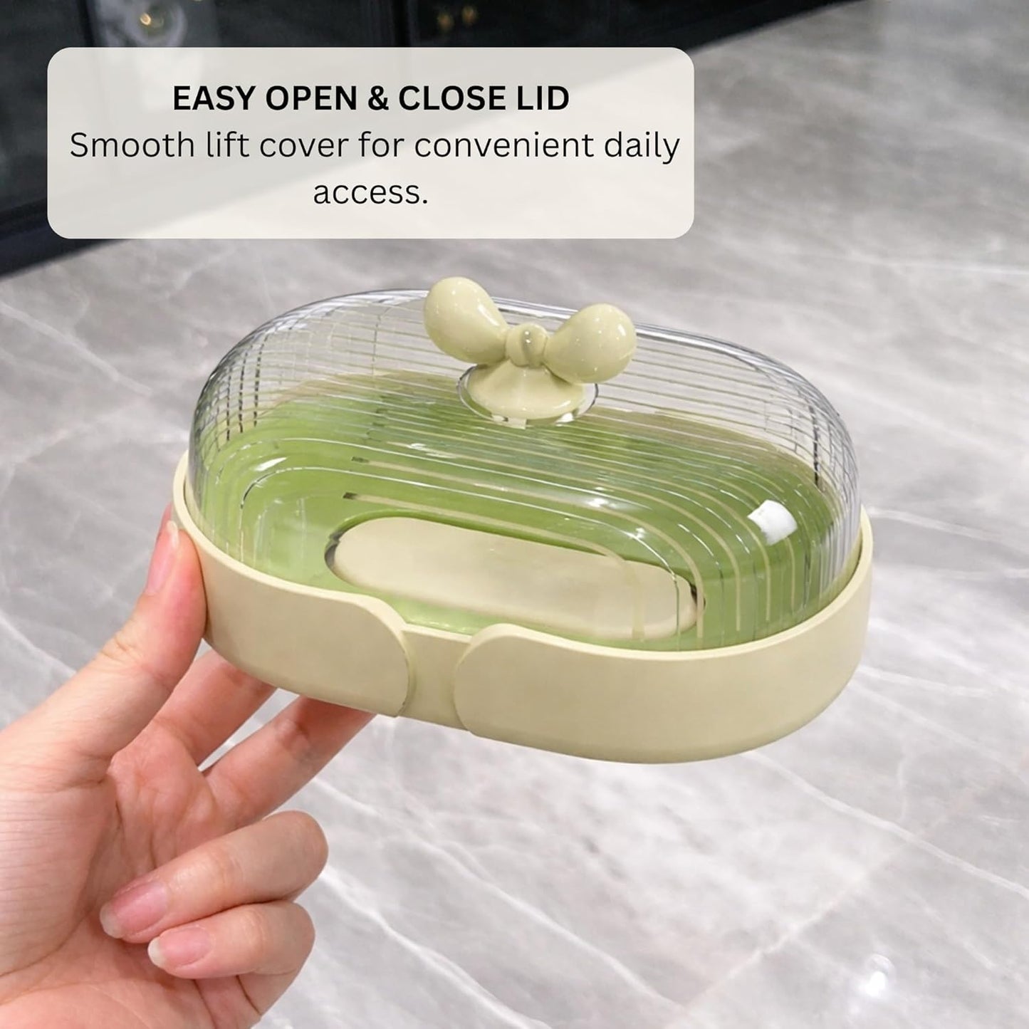 Soap Holder - Sweet Bow - Sage Green
