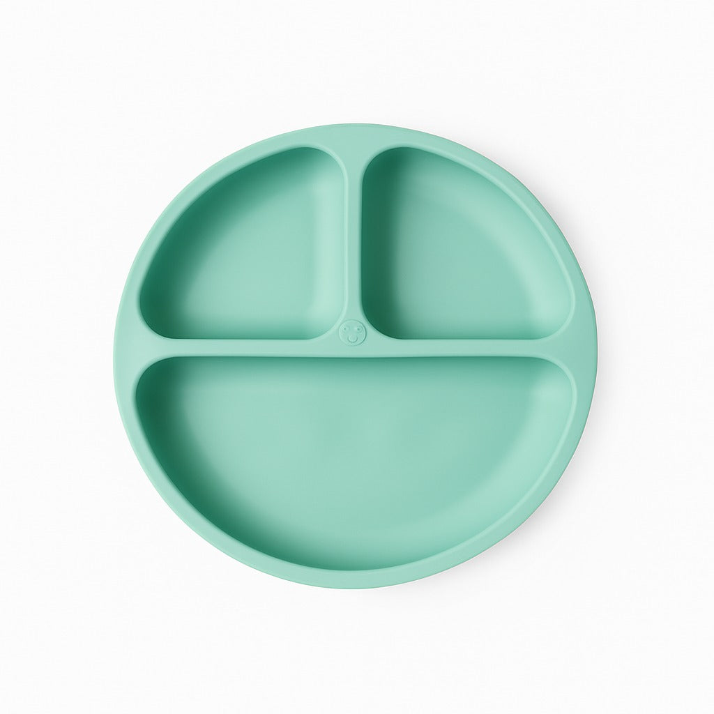 8 pcs Silicone Feeding Sets- Aqua Mist Round