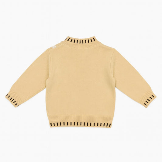 Knitted Baby Sweater - Brownie Biscuit