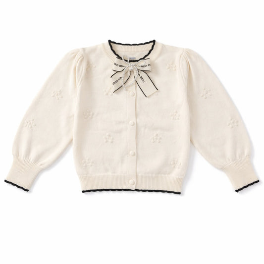 Knitted Top & Pant Co-ord Set - Snowflake Bow
