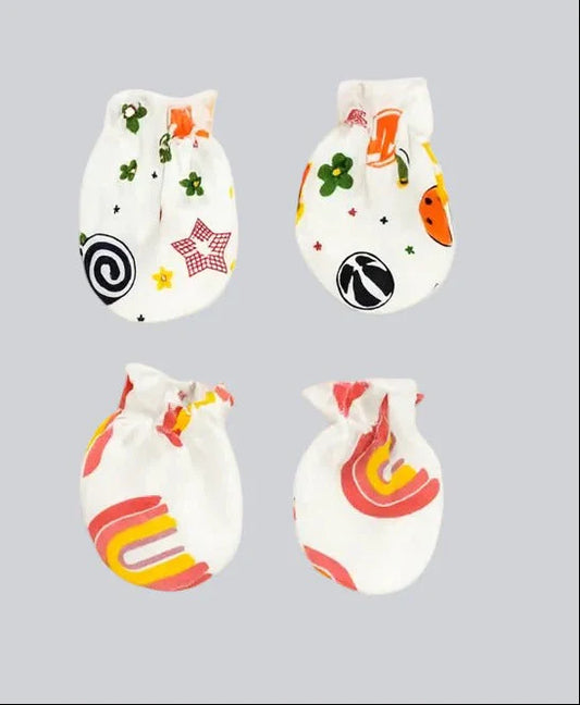 Baby Assorted Mittens - Set of 2 Mix Print