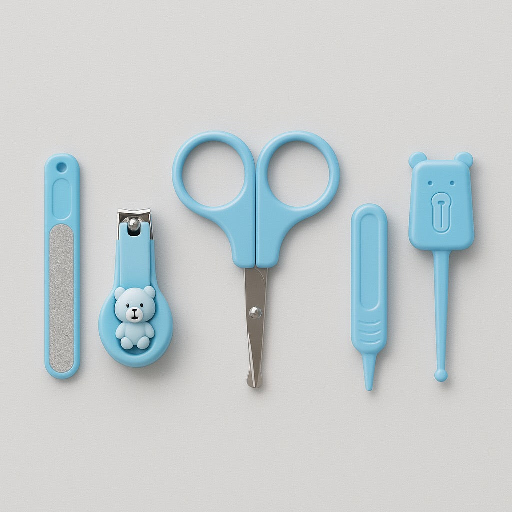 Baby Grooming Kit With Scissors- blue