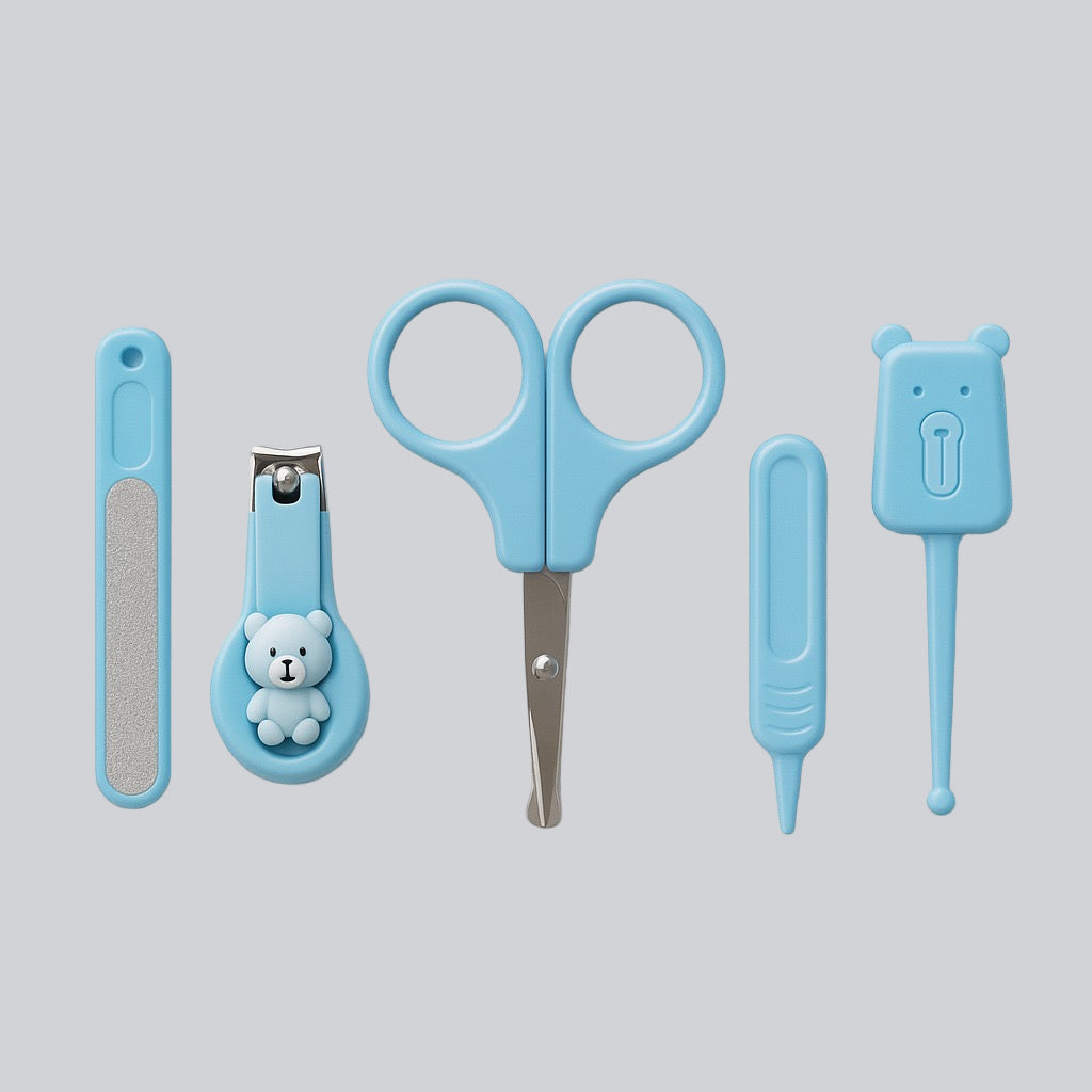 Baby Grooming Kit With Scissors- blue