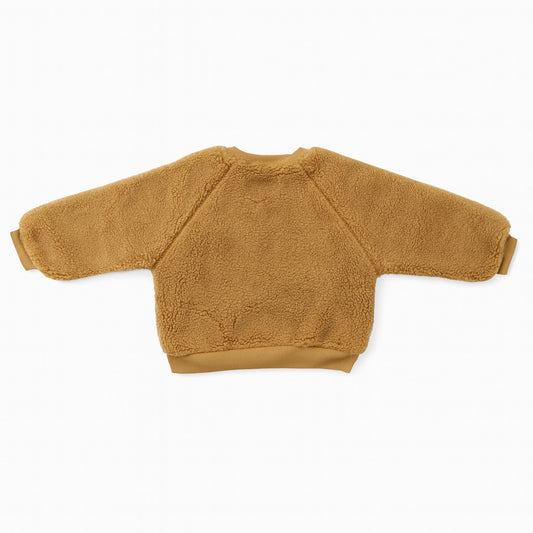 Faux Fur Sweatshirt - Cocoa Meow
