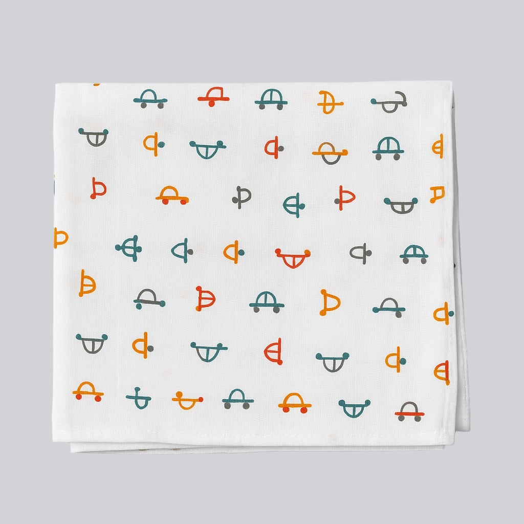 Baby Muslin Swaddle - Tiny Wheels