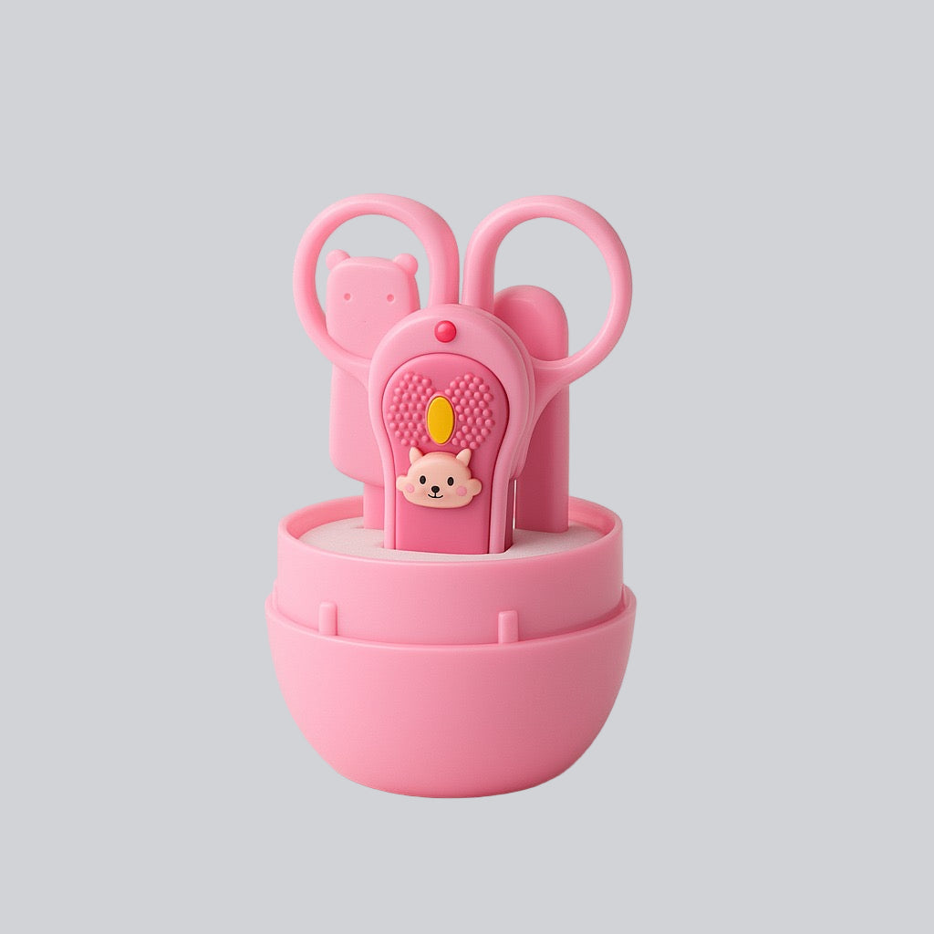 Baby Grooming Kit With Scissors- pink