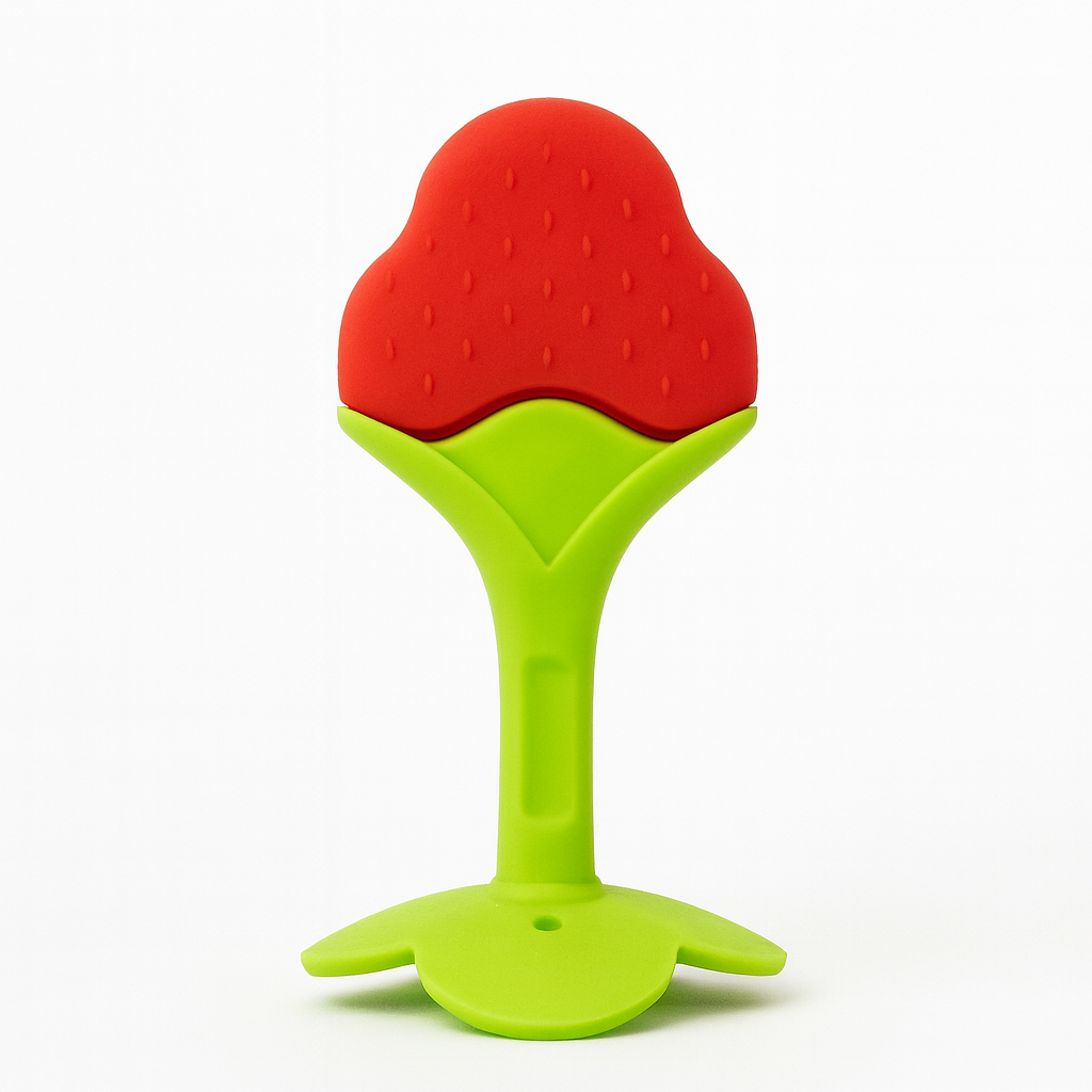 Silicone Fruit Shape Teether - Strawberry