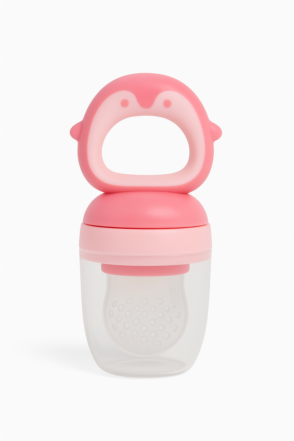 Silicone Fruit Nibbler - Pink Penguin Pop