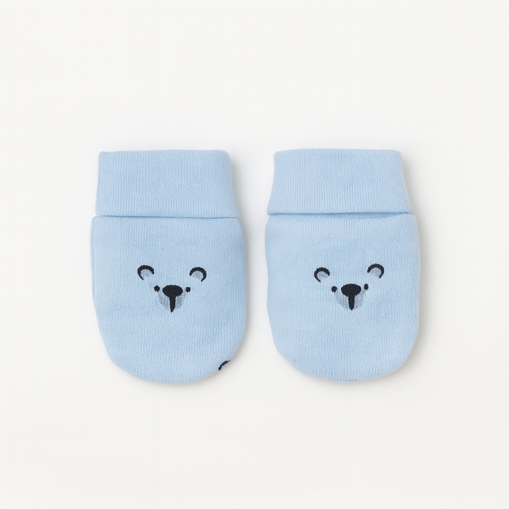 6 pcs Baby Clothing Gift Set - Blue Tiny Bear