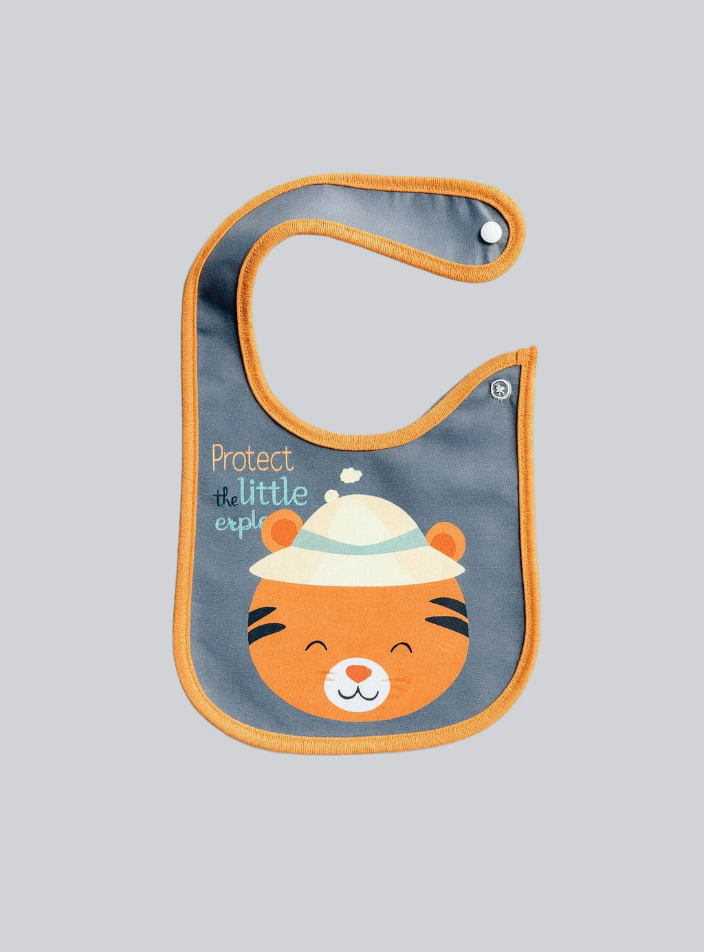 Waterproof Feeding Bibs with Snap Button Closure - Tiny Tiger