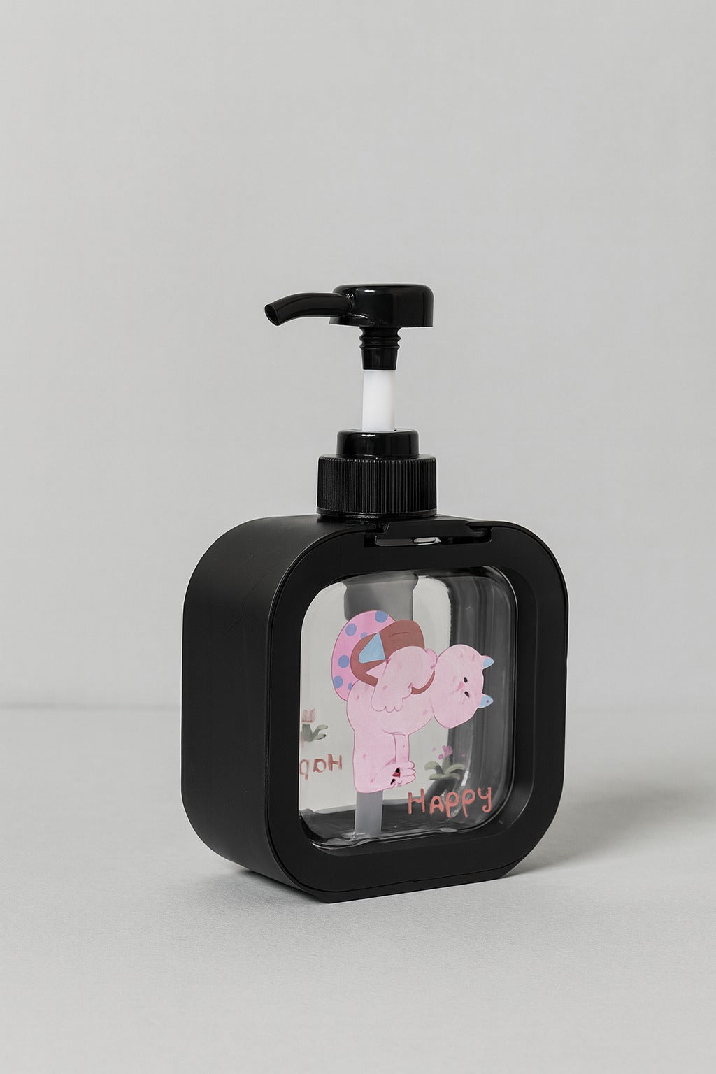 Soap Dispenser - Cartoon Design - Black