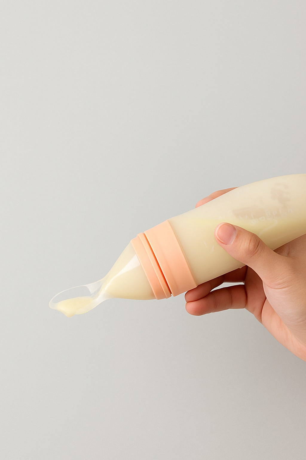 Feeding Bottle With Spoon - pink