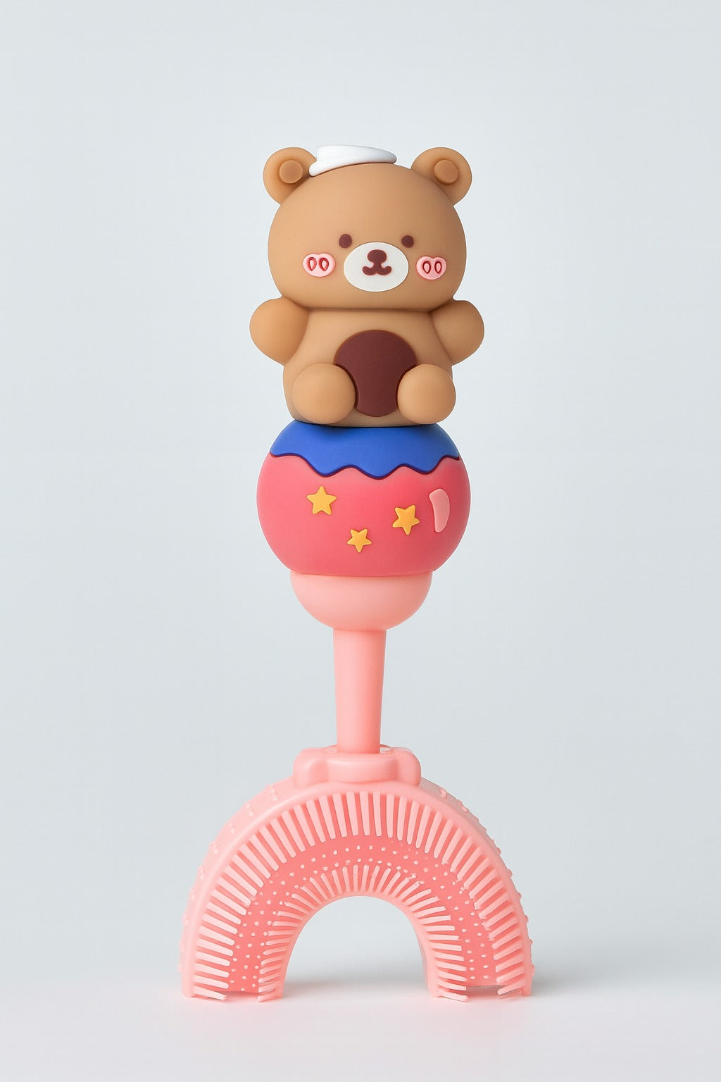 Brown Teddy U - Shaped Toothbrush