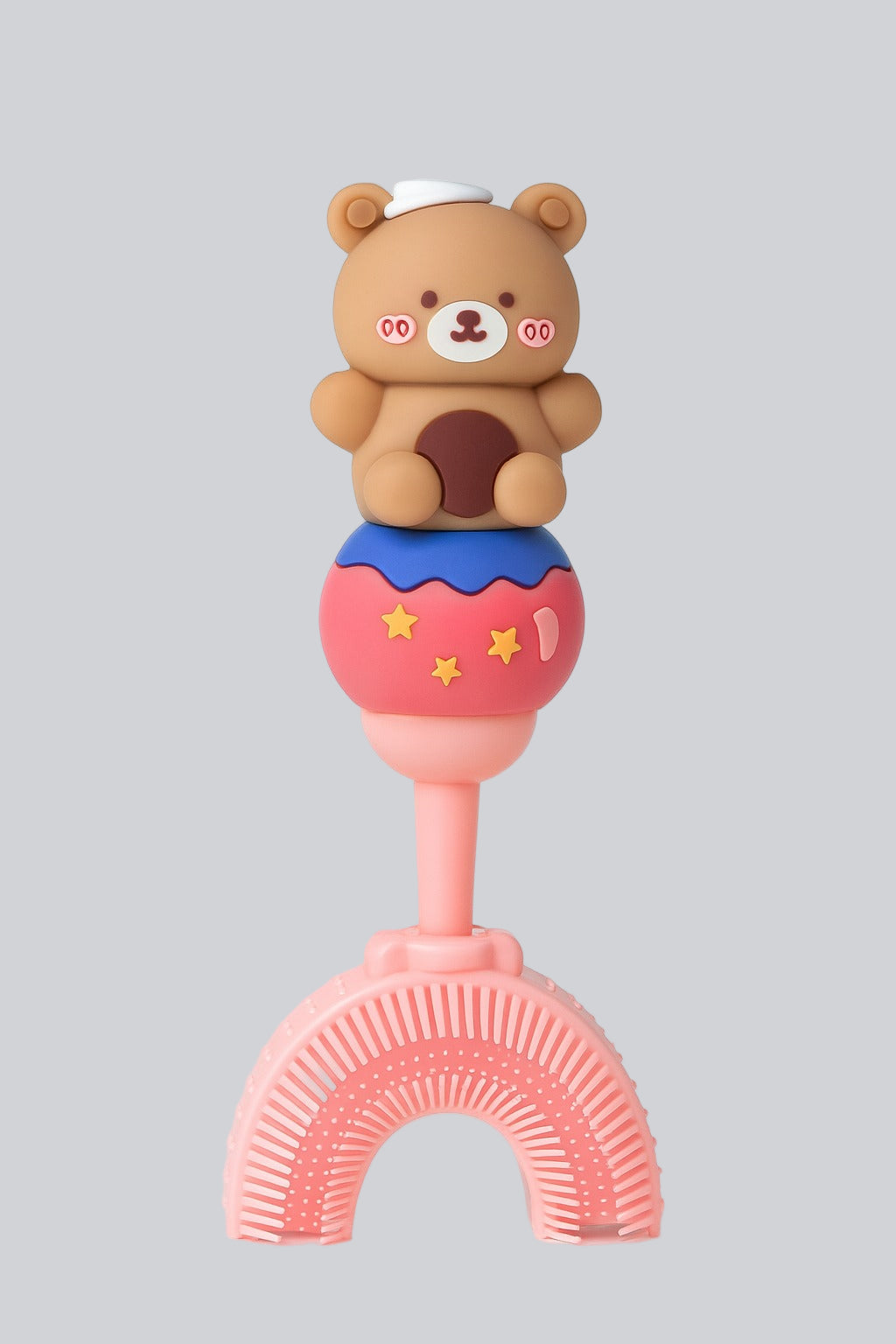 Brown Teddy U - Shaped Toothbrush