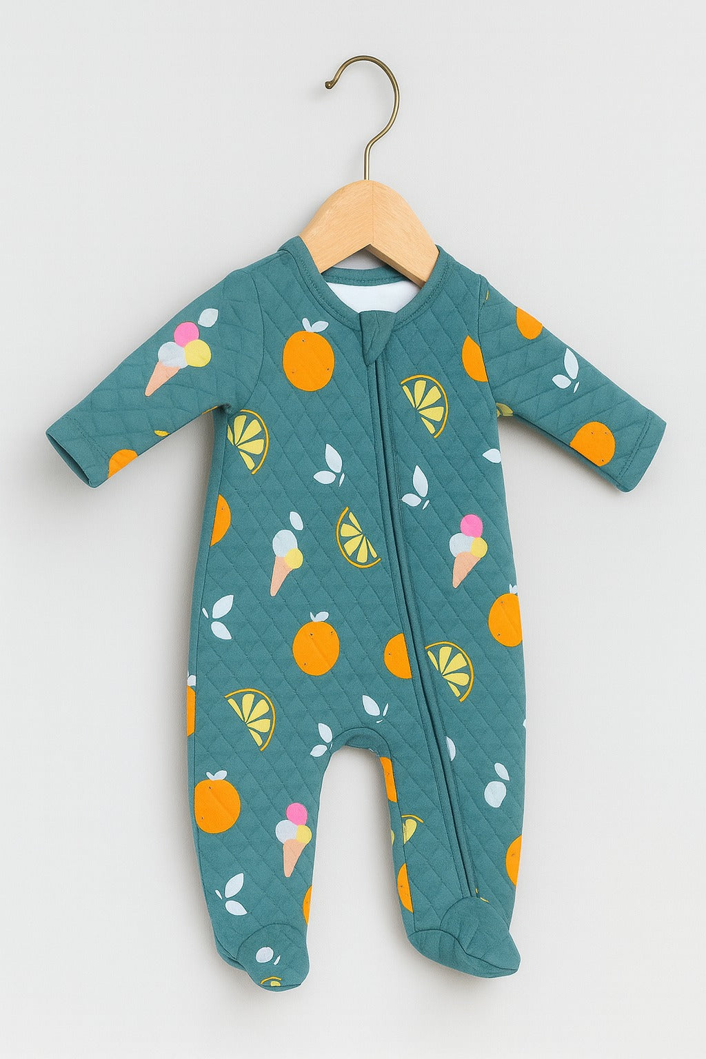 Quilted Sleepsuit - Fruity Dreams