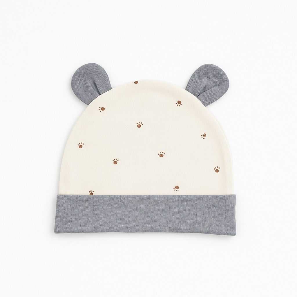 Beanie With Teddy Ears - Tiny Paws