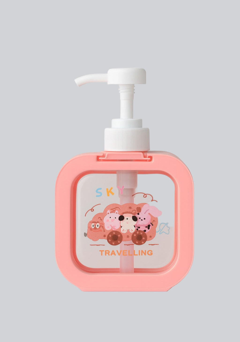 Soap Dispenser - Cartoon Design - Pink