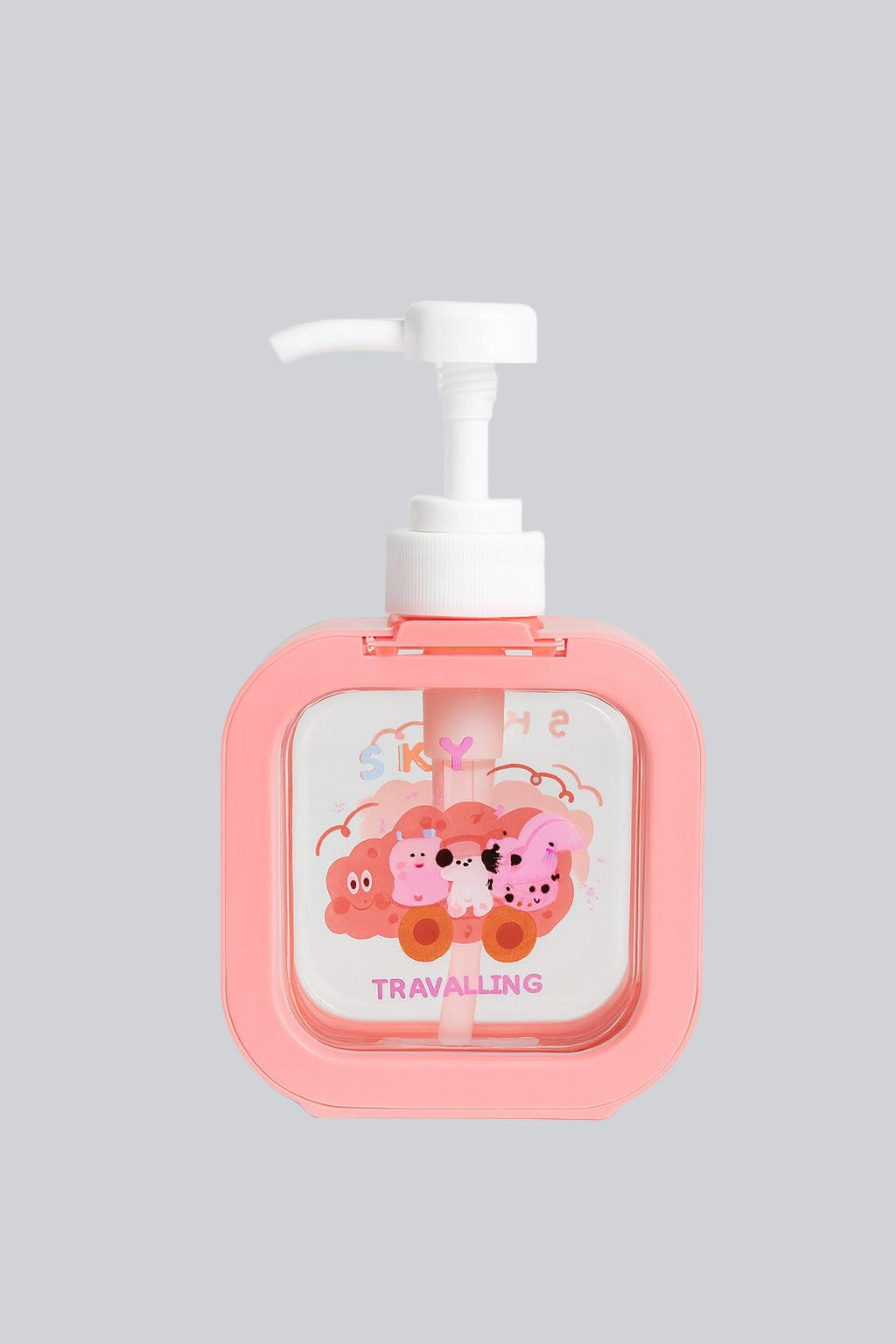 Soap Dispenser - Cartoon Design - Pink