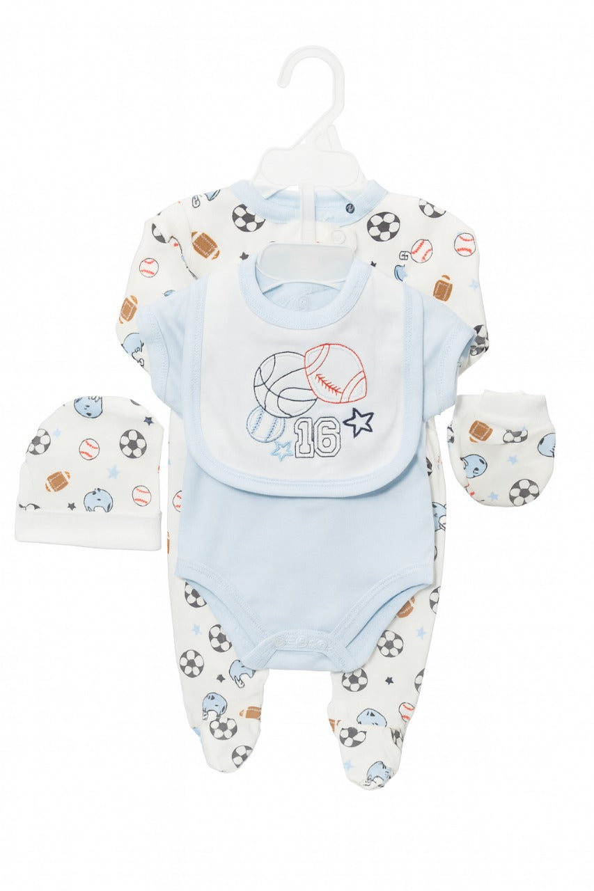 5 pcs Baby Clothing Set - Born to Play