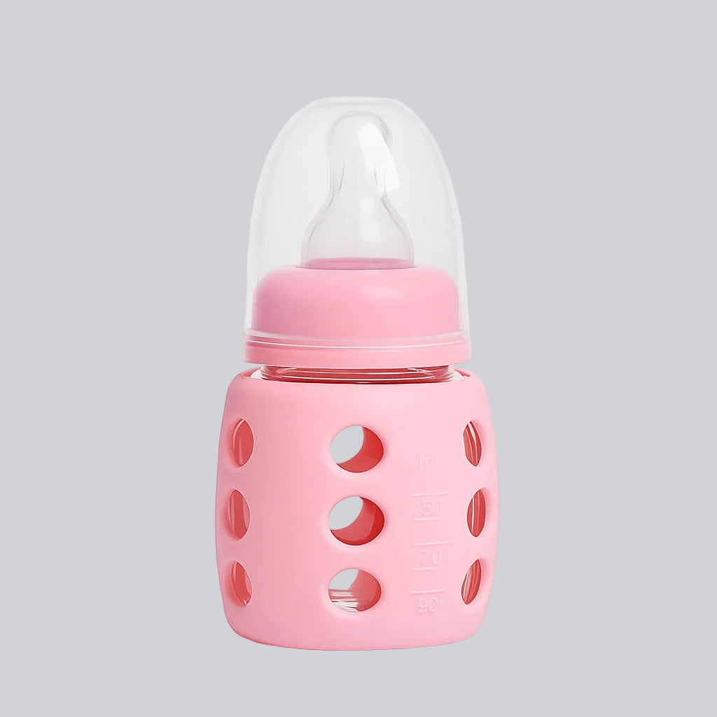 Glass Feeding Bottle 60ml - BubbleBlush