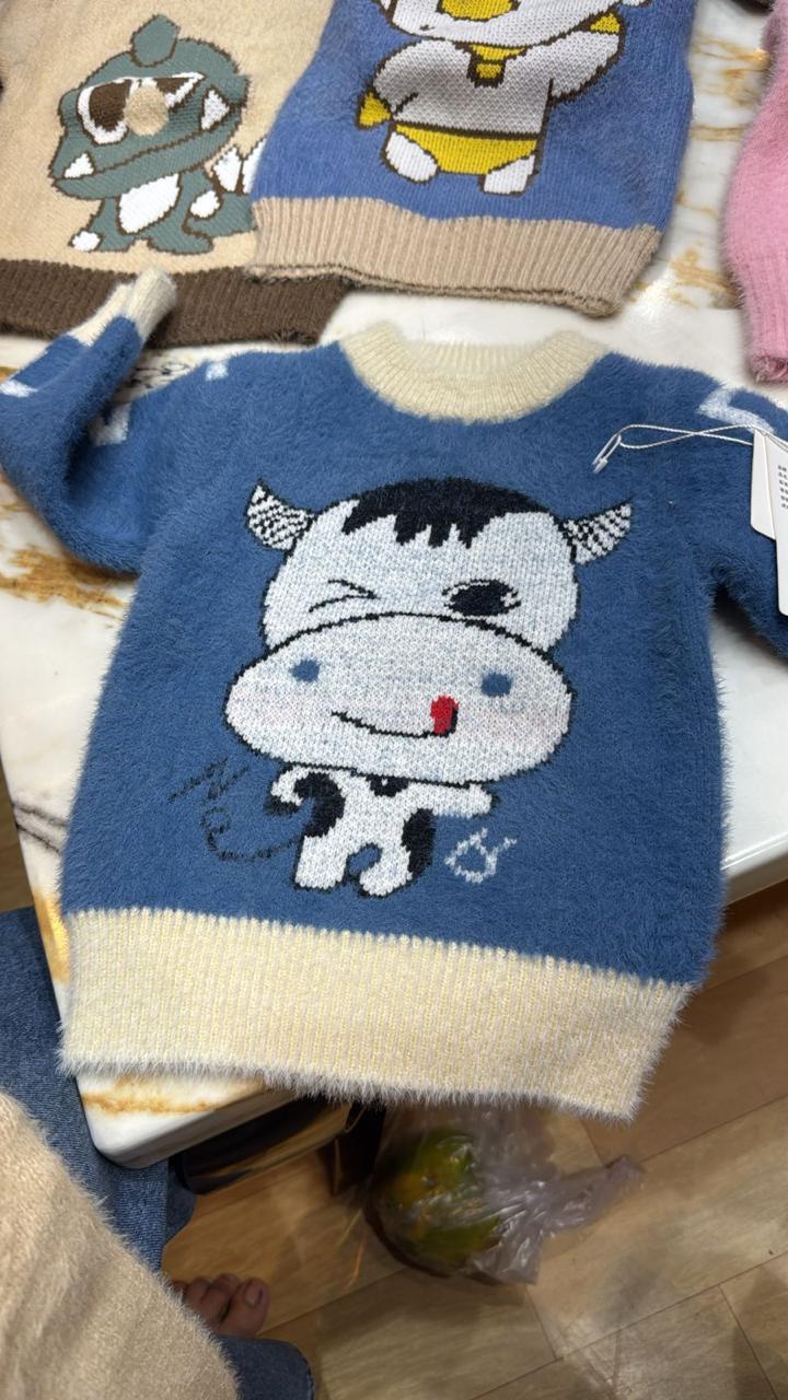 Fluffy Fleece Sweater - Cheeky Cow