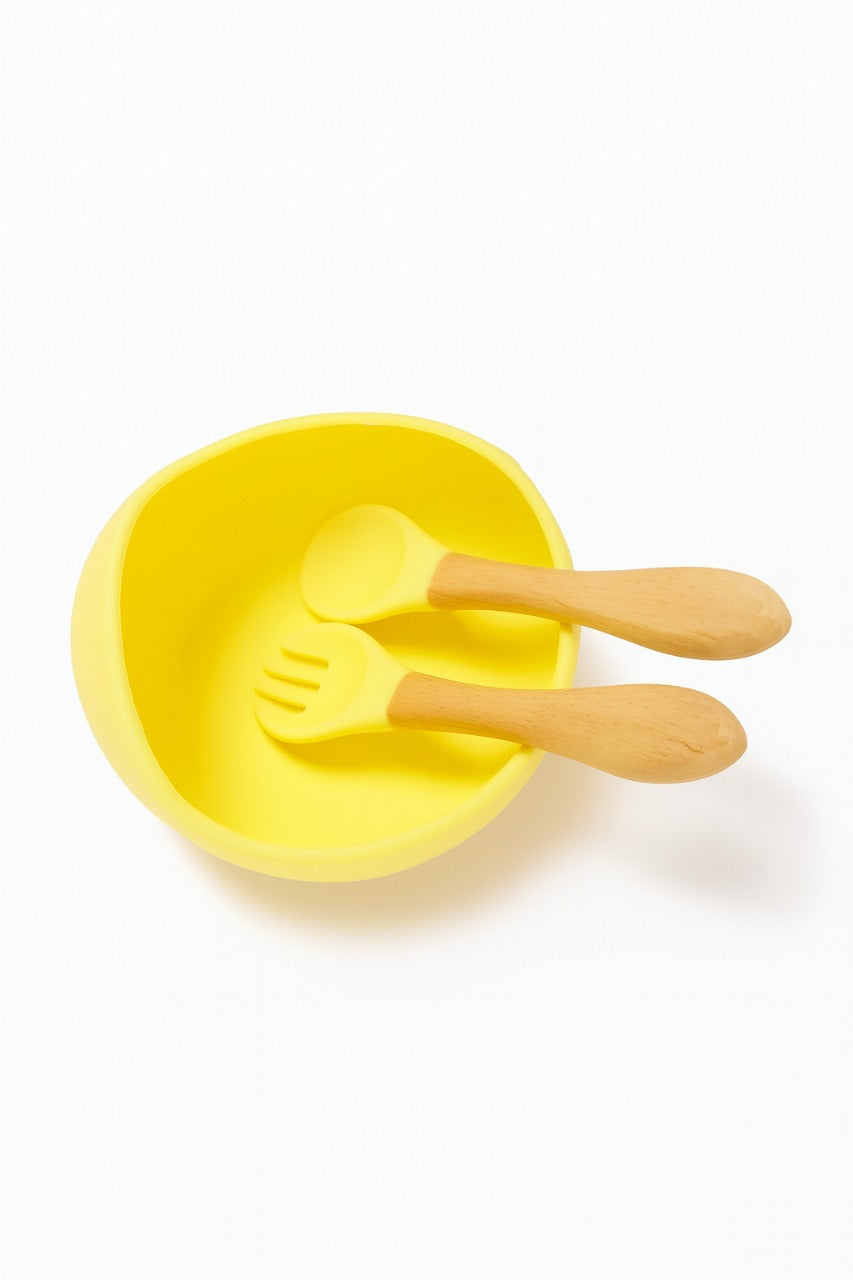 8 pcs Silicone Feeding Set - Yellow Duck