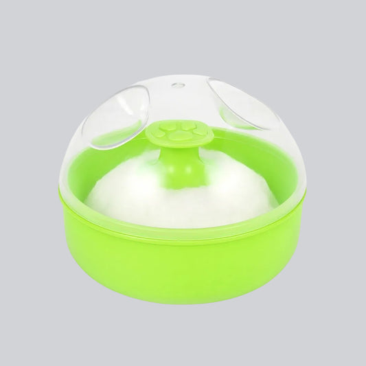 Powder Puff With Case - Lime Splash
