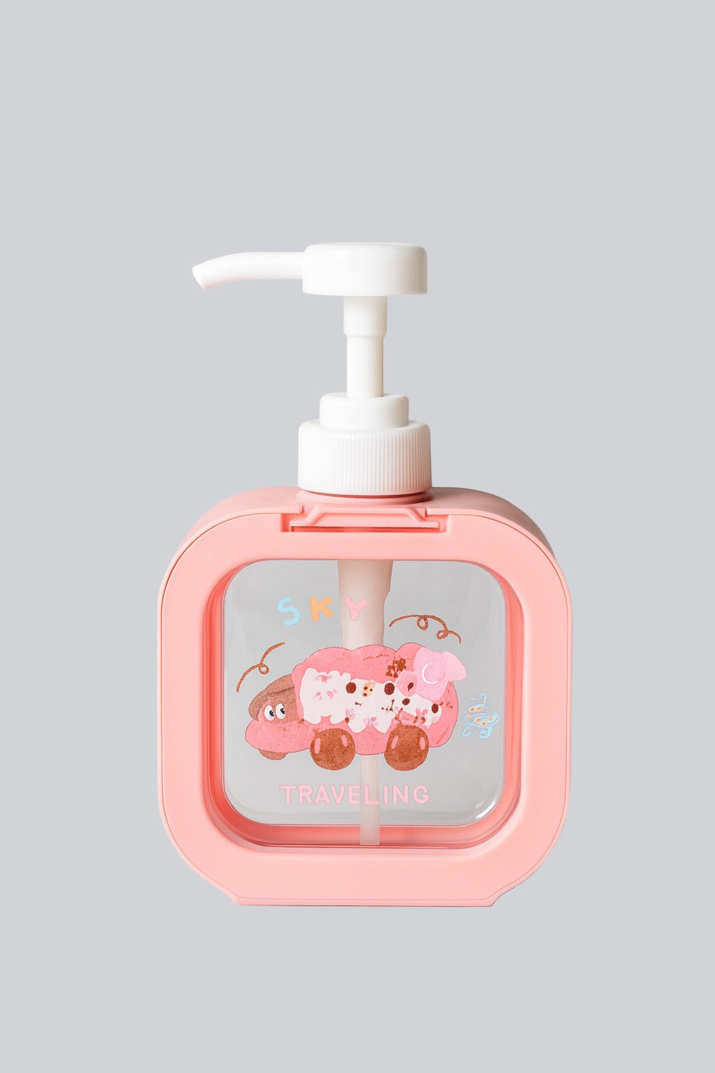 Soap Dispenser - Cartoon Design - Pink