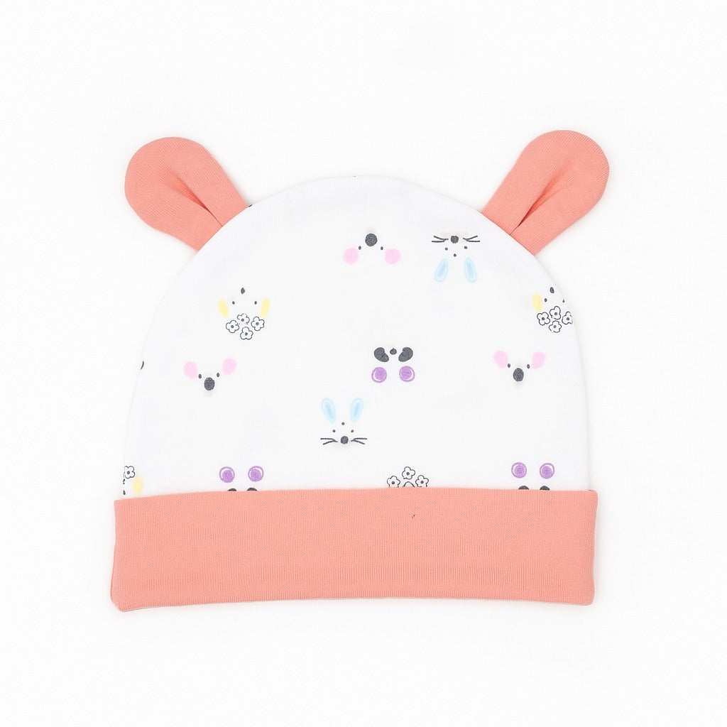 Beanie With Teddy Ears - Peek-A-Boo