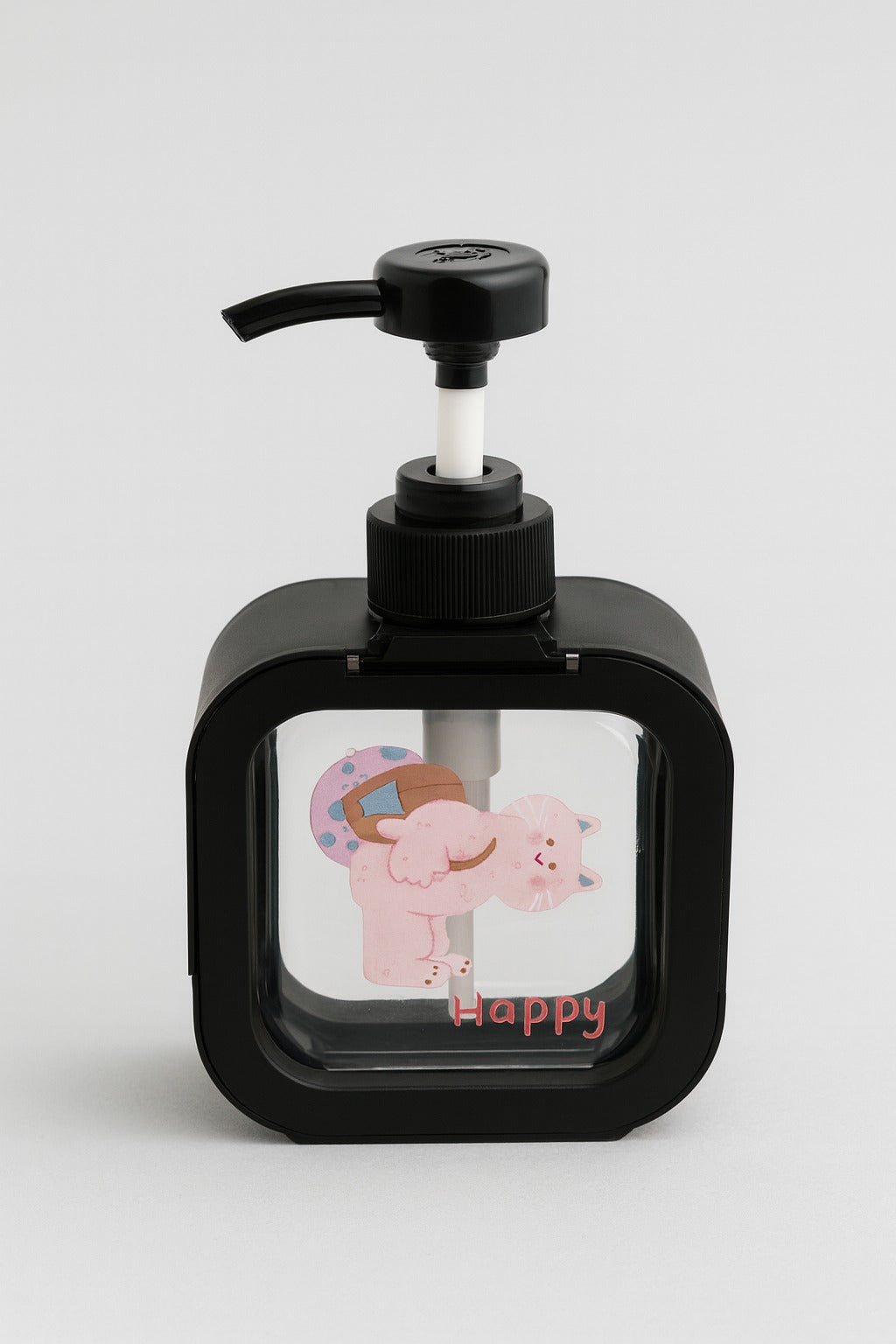 Soap Dispenser - Cartoon Design - Black