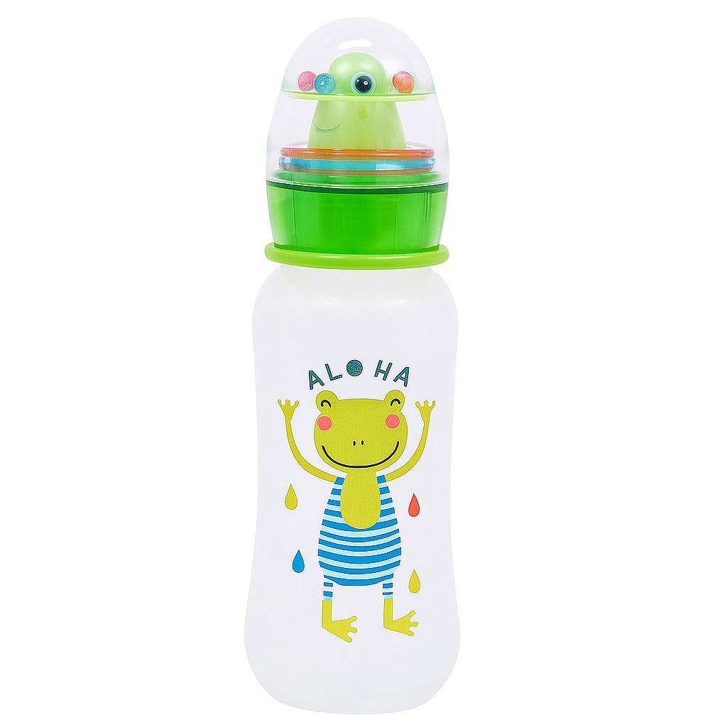 Feeding Bottle with Rattle Capm 120 ml - Happy Froggie