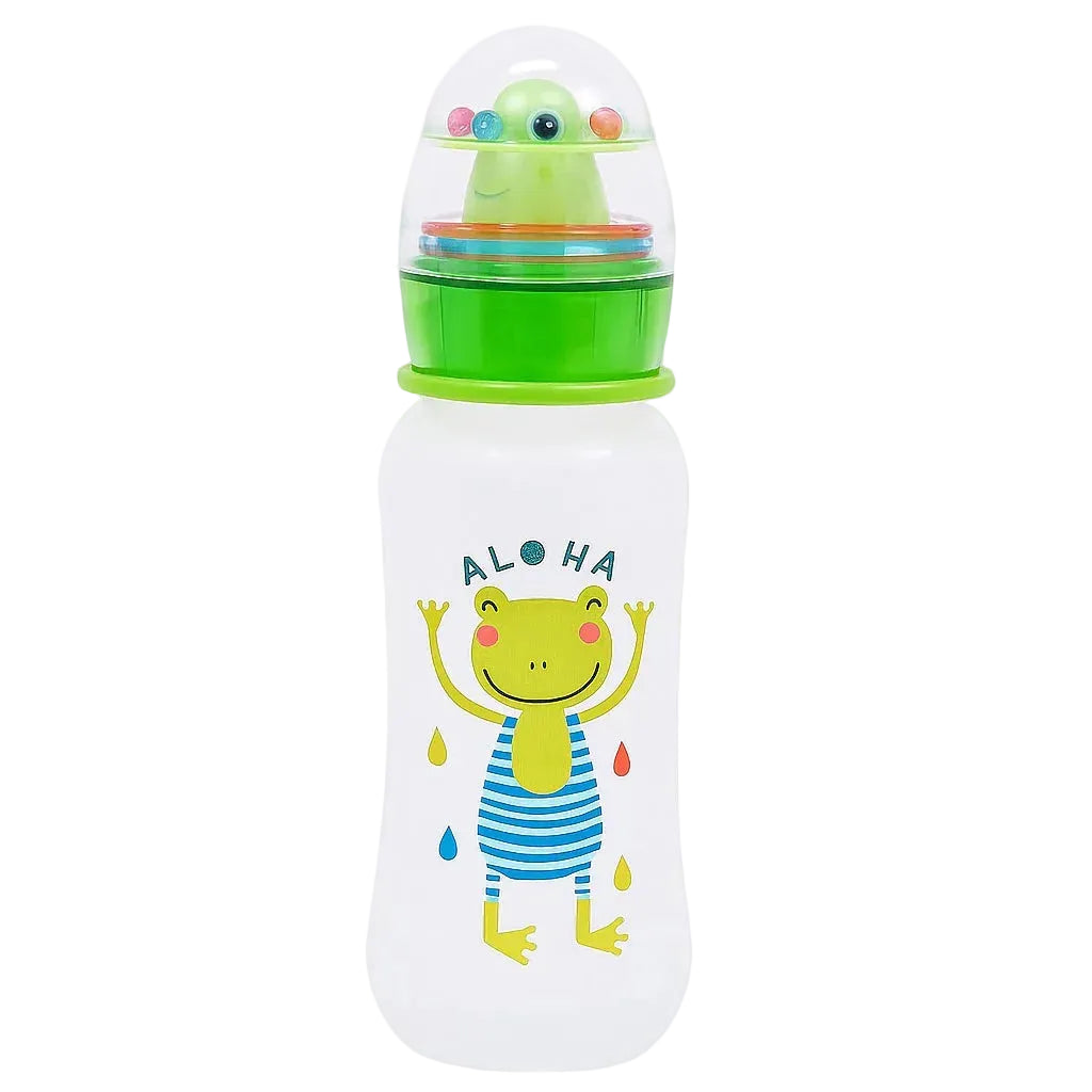 Feeding Bottle with Rattle Cap 300 ml - Happy Froggie
