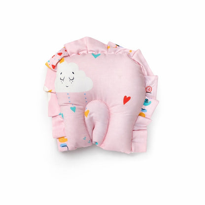 Baby Bedding Set With Mosquito Net & Head Support Pillow - Rainbow Whale