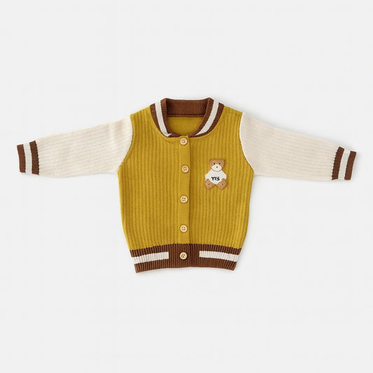 Knitted Sweater with Button - Maple Munchkin