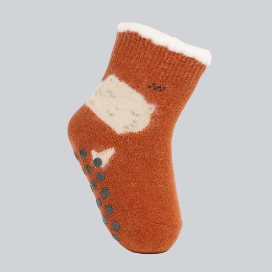 Woolen Antiskid Socks - Pack of 3 Mix Print