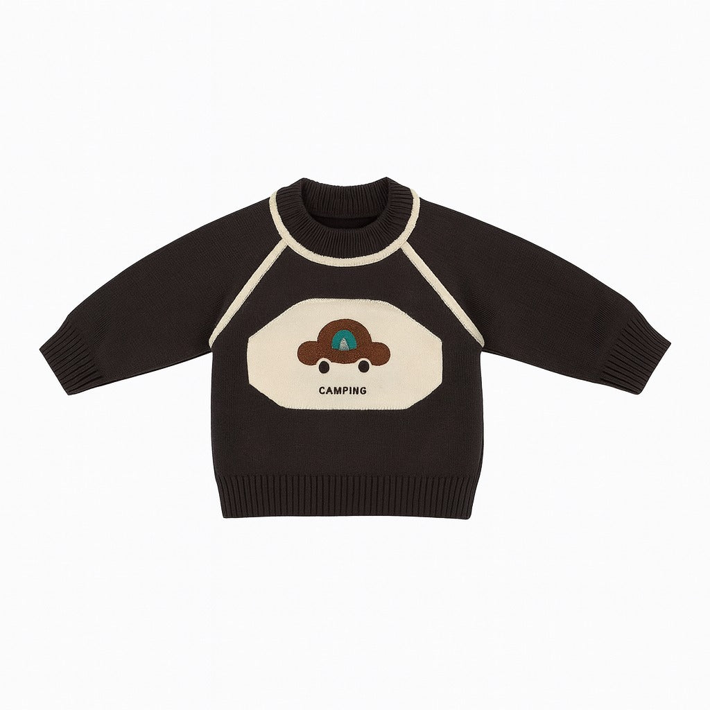 Knitted Sweater & Jogger Pant Co-ord Set - Camping Drive