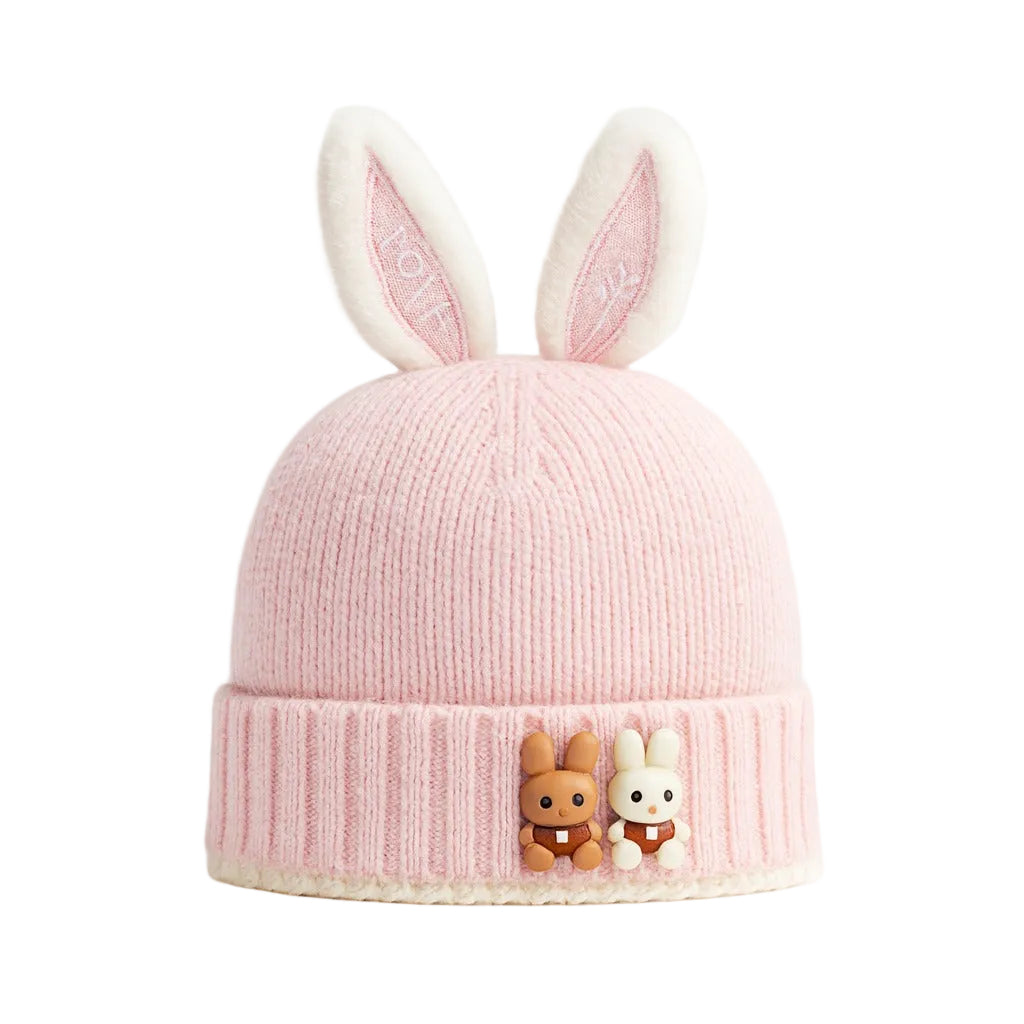 Woolen Bunny Beanie - Blossom Hop