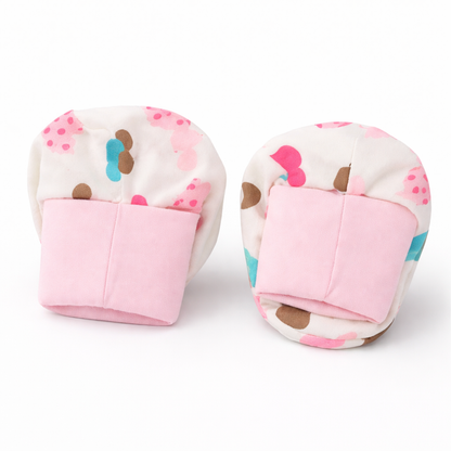 Baby Assorted Booties - Set of 1 Mix Print