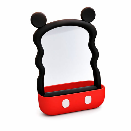 Children’s Decorative Mirror with Storage Space - Black Mickey