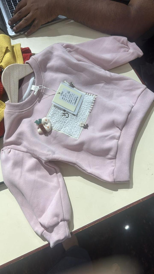 Full Sleeves Fleece Sweatshirt - Lilac Puff