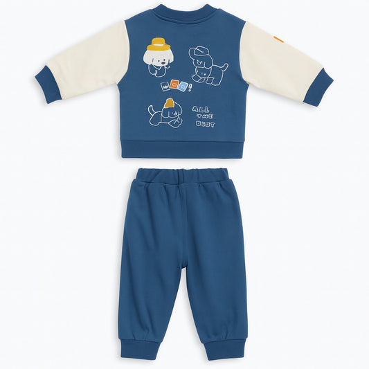 Winter Sweatshirt & Jogger Pants Co-ord Set - Frosty Doggo