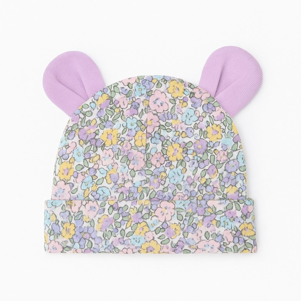 Beanie With Teddy Ears - Bloomy Parade