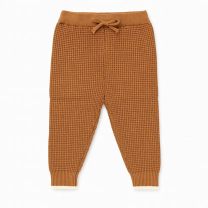 Knitted Sweater Pant Co-ord Set with Tie - Teddy Toast