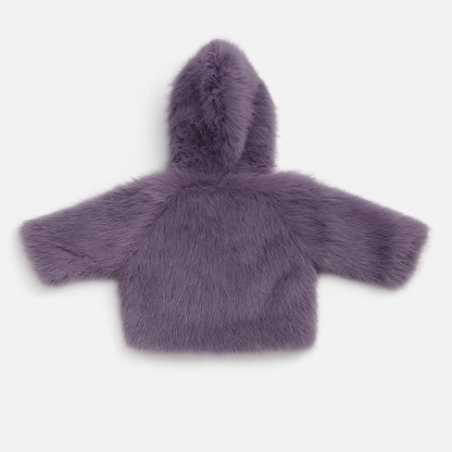 Fluffy Fur Hooded Jacket - Voilet Chirpy