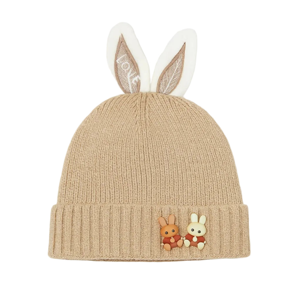 Woolen Bunny Beanie - Cinnamon Hop