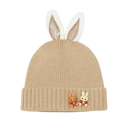 Woolen Bunny Beanie - Cinnamon Hop