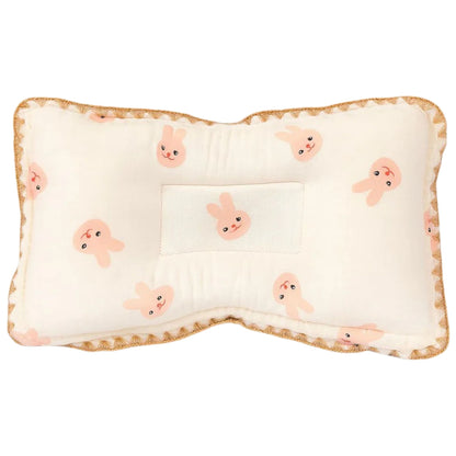Rectangular Baby Pillow - Pink Bunny