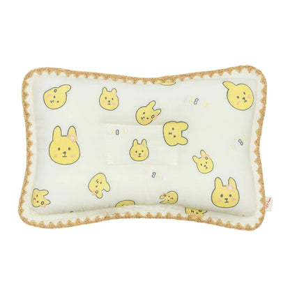 Rectangular Baby Pillow - Yellow Bunny